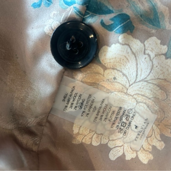 Peruvian Connection- Essex Street Coat-Luxe Modern Car Coat- Alpaca & Wool Sz. M - Picture 10 of 11